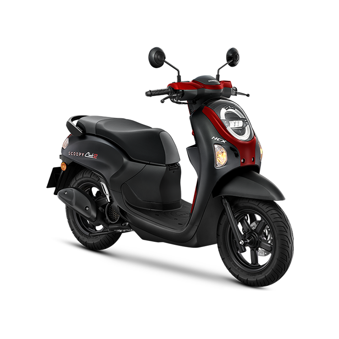Scoopy 110 Black Red (Trasparent)
